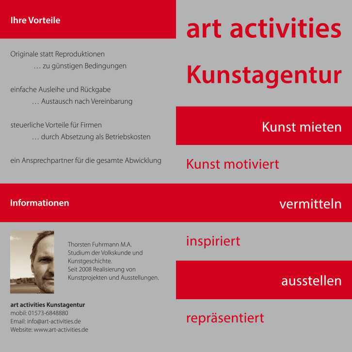 art activities, Flyer